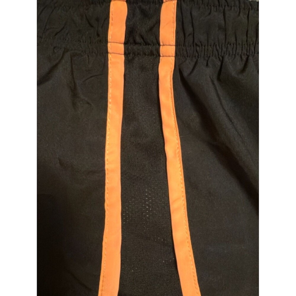 Nike Dri Fit Black Athletic Running Shorts Peach Trim Womens XS Workout NWOT - Picture 8 of 8